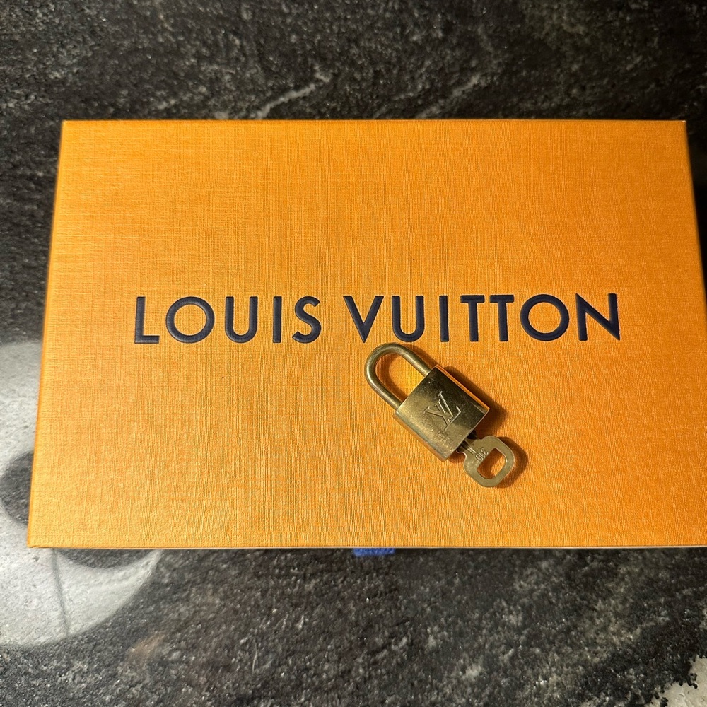Authentic Louis Vuitton Padlock and Lock Set
